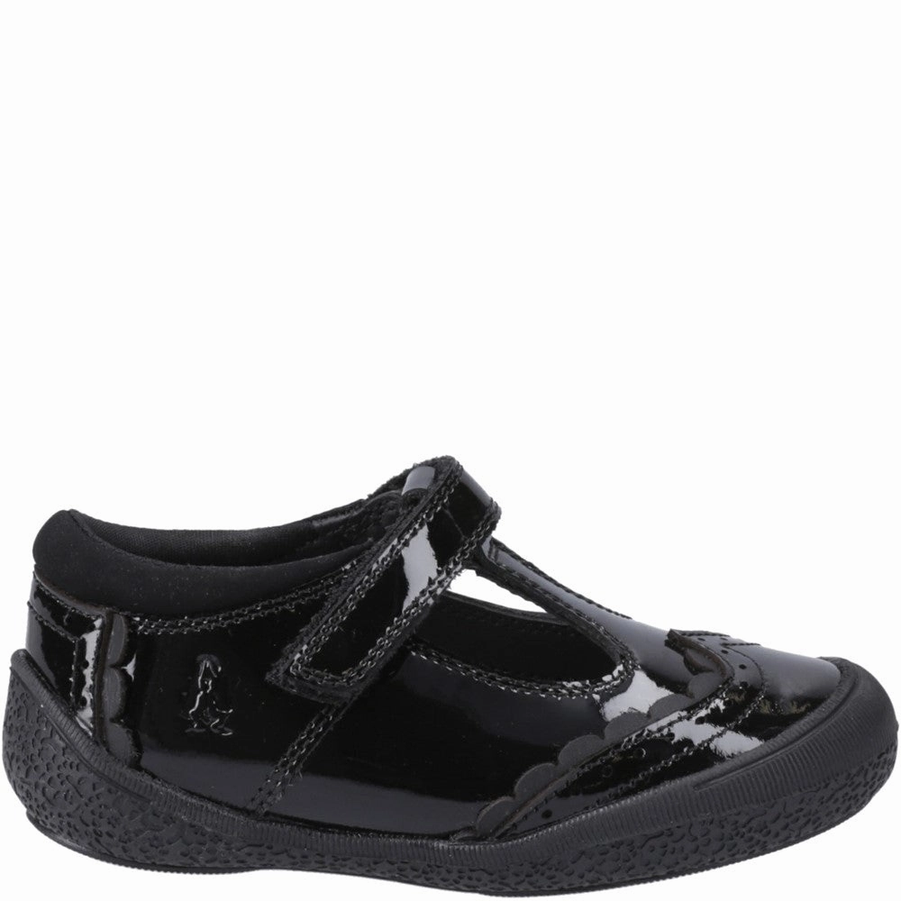 Street Ease Hush Puppies Rae T-Bar Patent Infant School Shoes