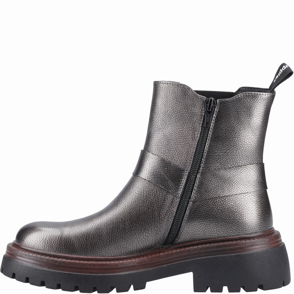 Light Fit Hush Puppies Raye Buckle Boot Leather