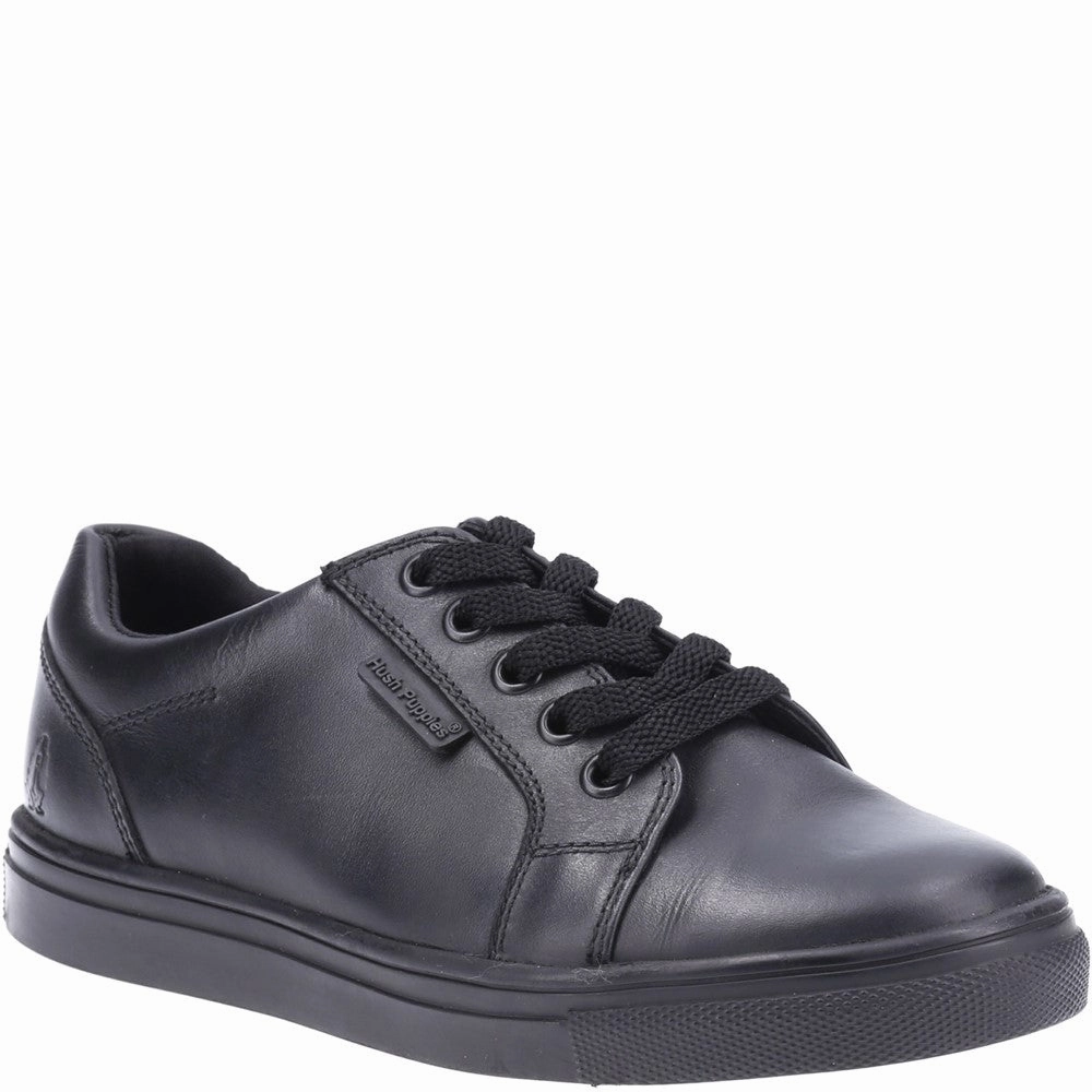 Pure Ease Lace Up Style Hush Puppies Sam Junior School Shoes