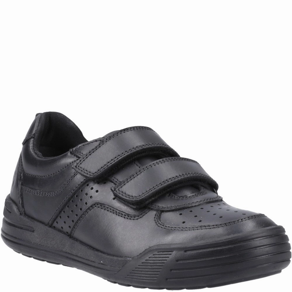 Bend Step Hush Puppies Sully Touch Fastening Junior School Shoes