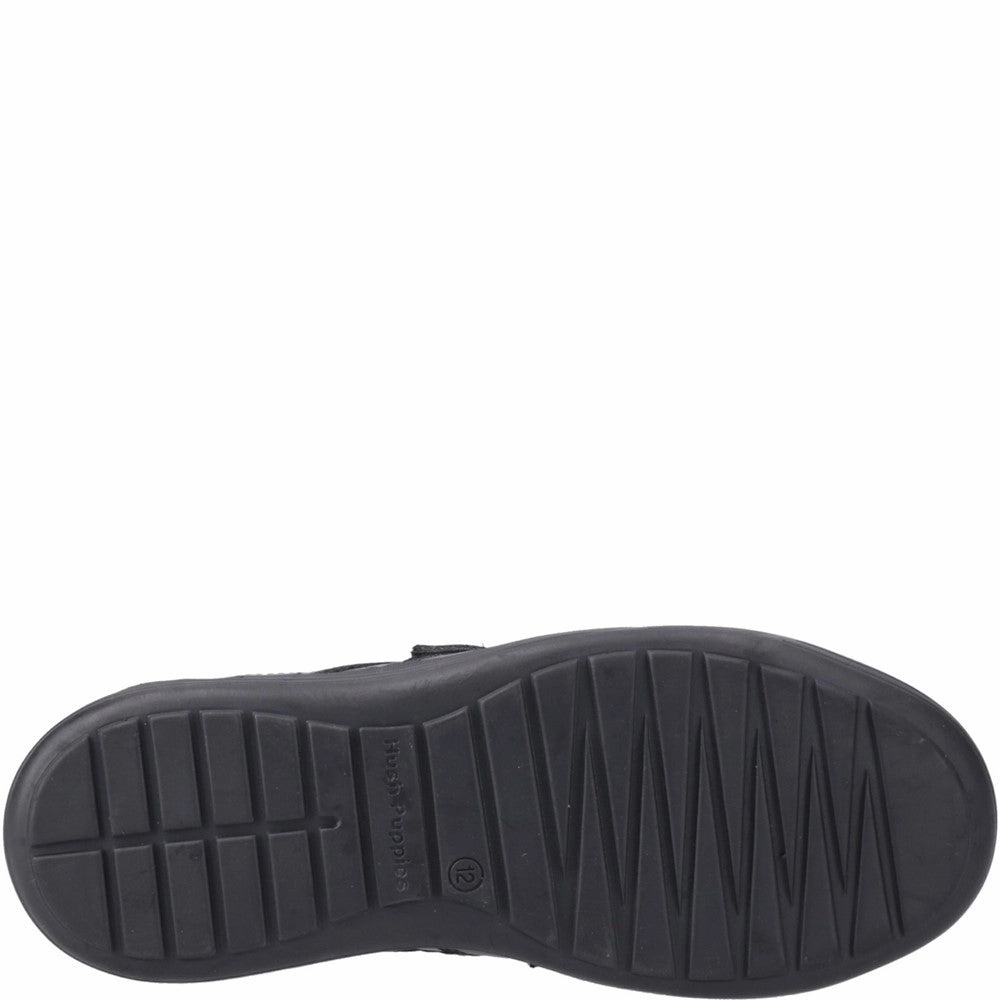 Stylish Hush Puppies Sully Touch Fastening Junior School Shoes