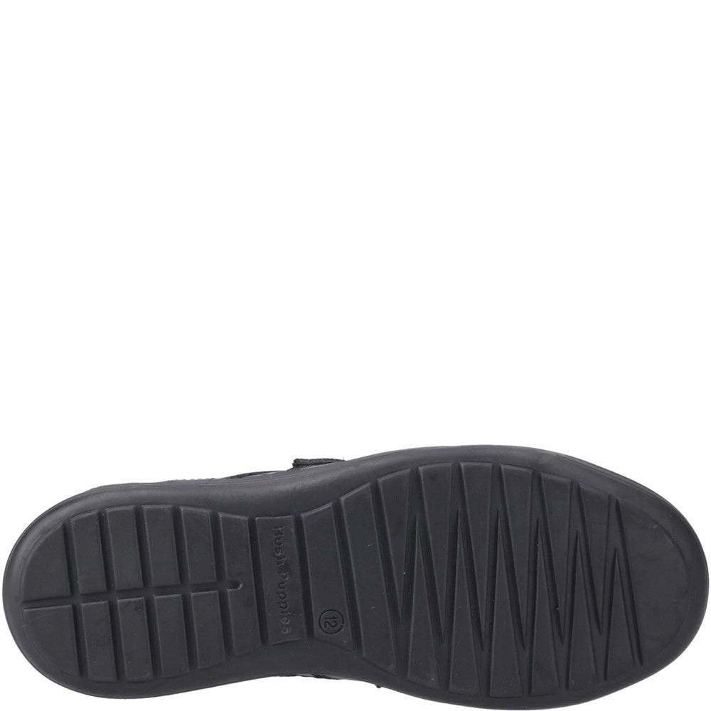 Grip Step Hush Puppies Sully Touch Fastening Senior School Shoes