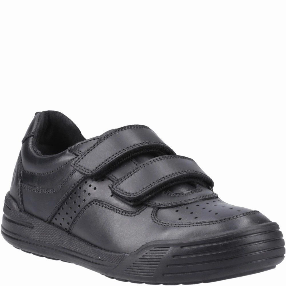 Hush Puppies Sully Touch Fastening Senior School Shoes Coastal Mood Comfort Motion