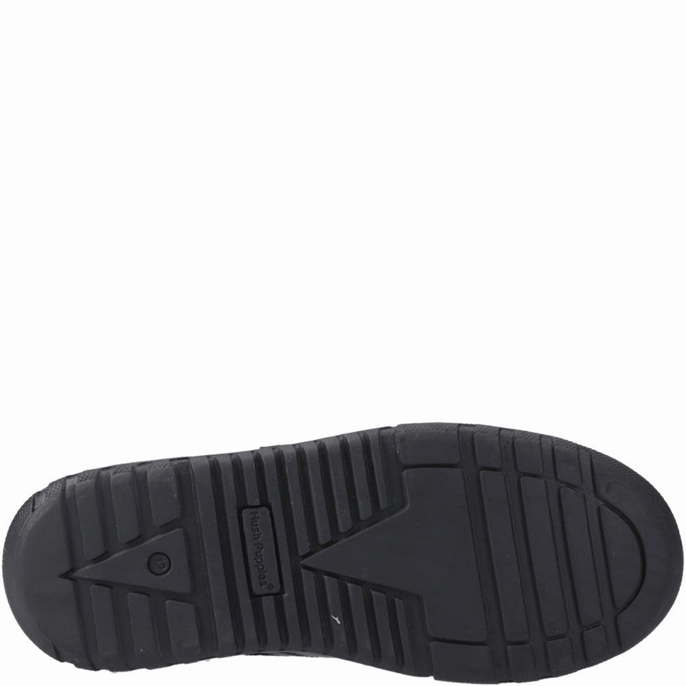 Foam Midsole Hush Puppies Sutton Bungee Junior School Shoes