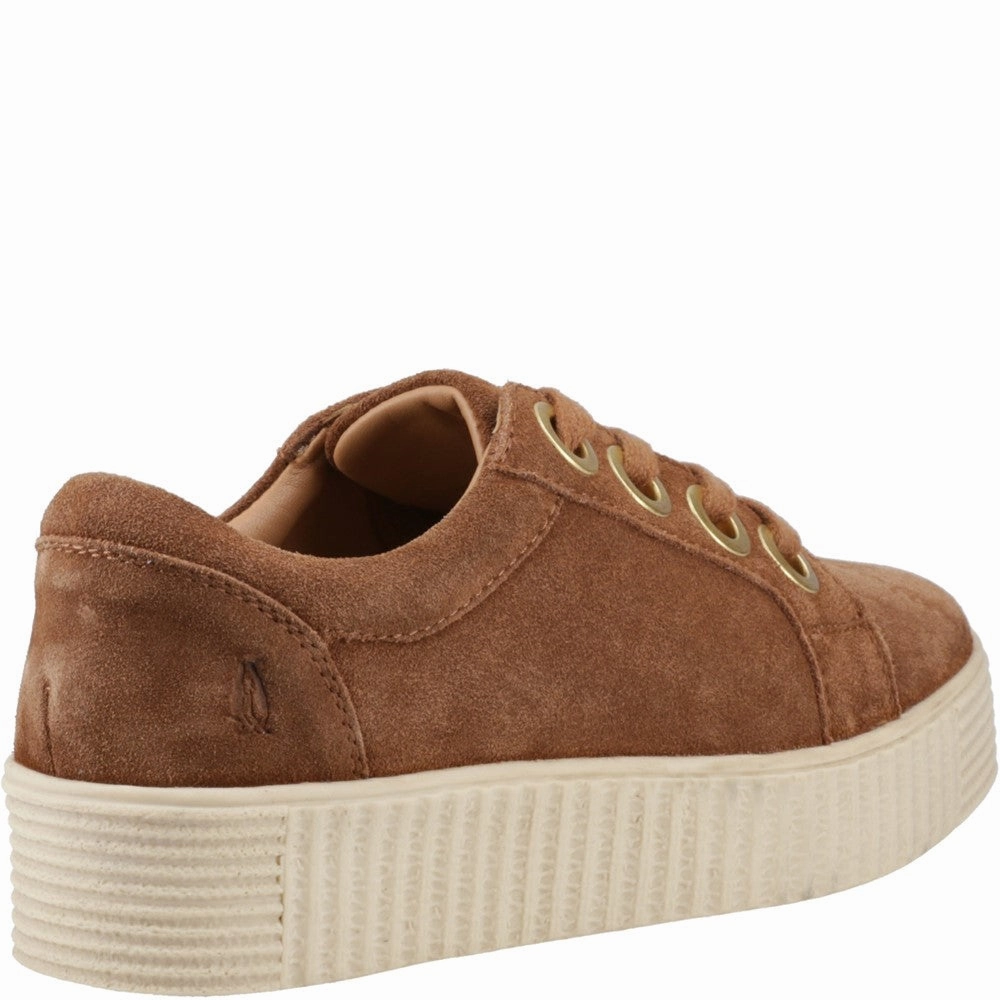 Hush Puppies Tamsin Suede Trainer Clean Fit Antibacterial