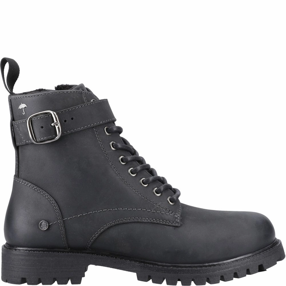 Hush Puppies Wanda Lace Boot Midday Step Animal Touch