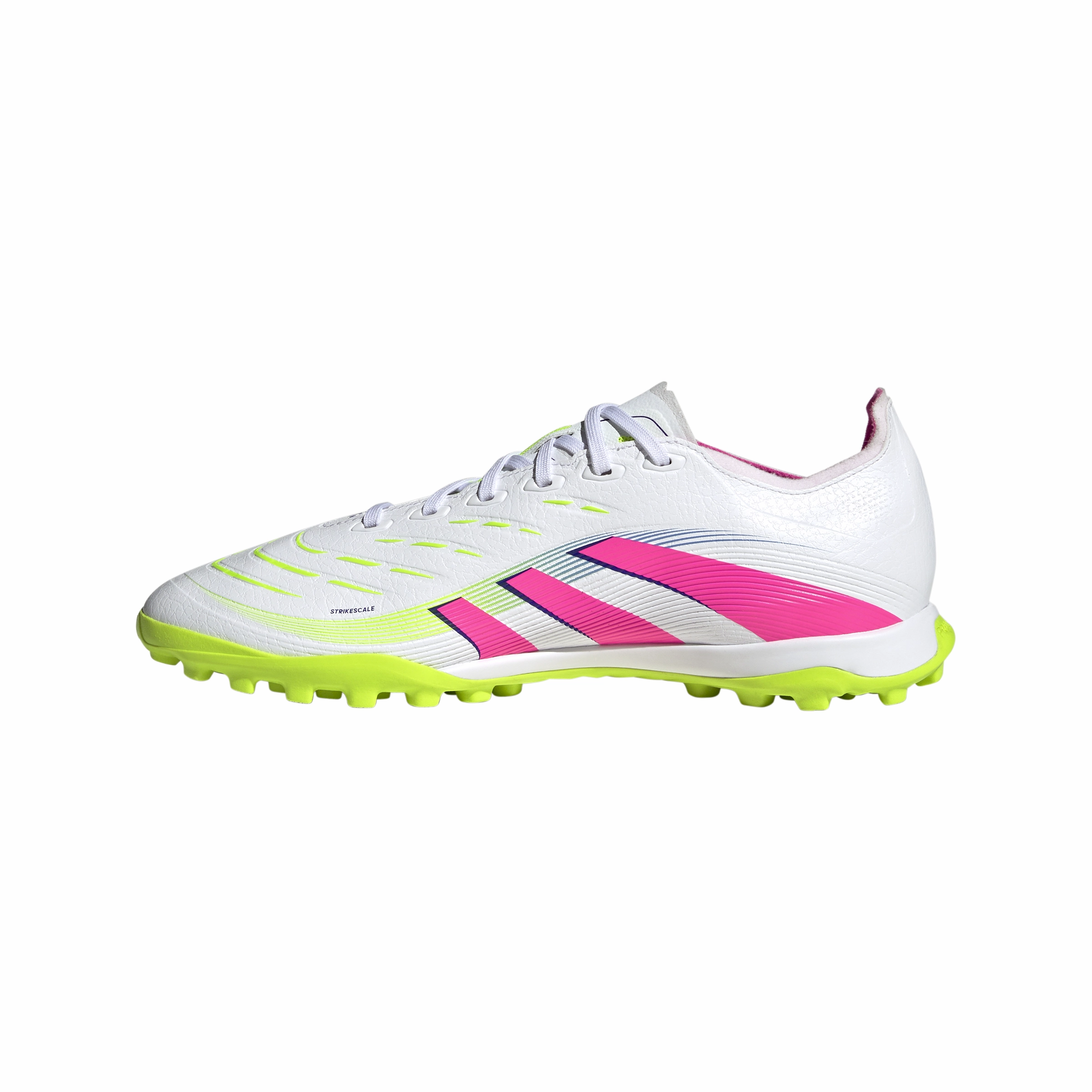 adidas Predator League TF Turf Soccer Shoes - FTWhite/LucPink/Luclem Indoor Fit Agility Grip