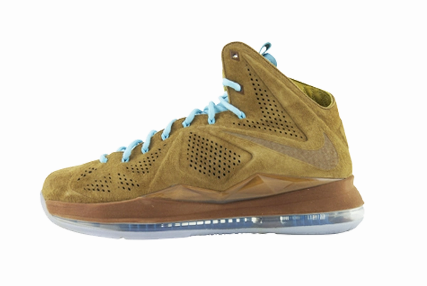 Nike LeBron 10 EXT "Hazelnut" Quick Dry Technology Proprioceptive Feedback