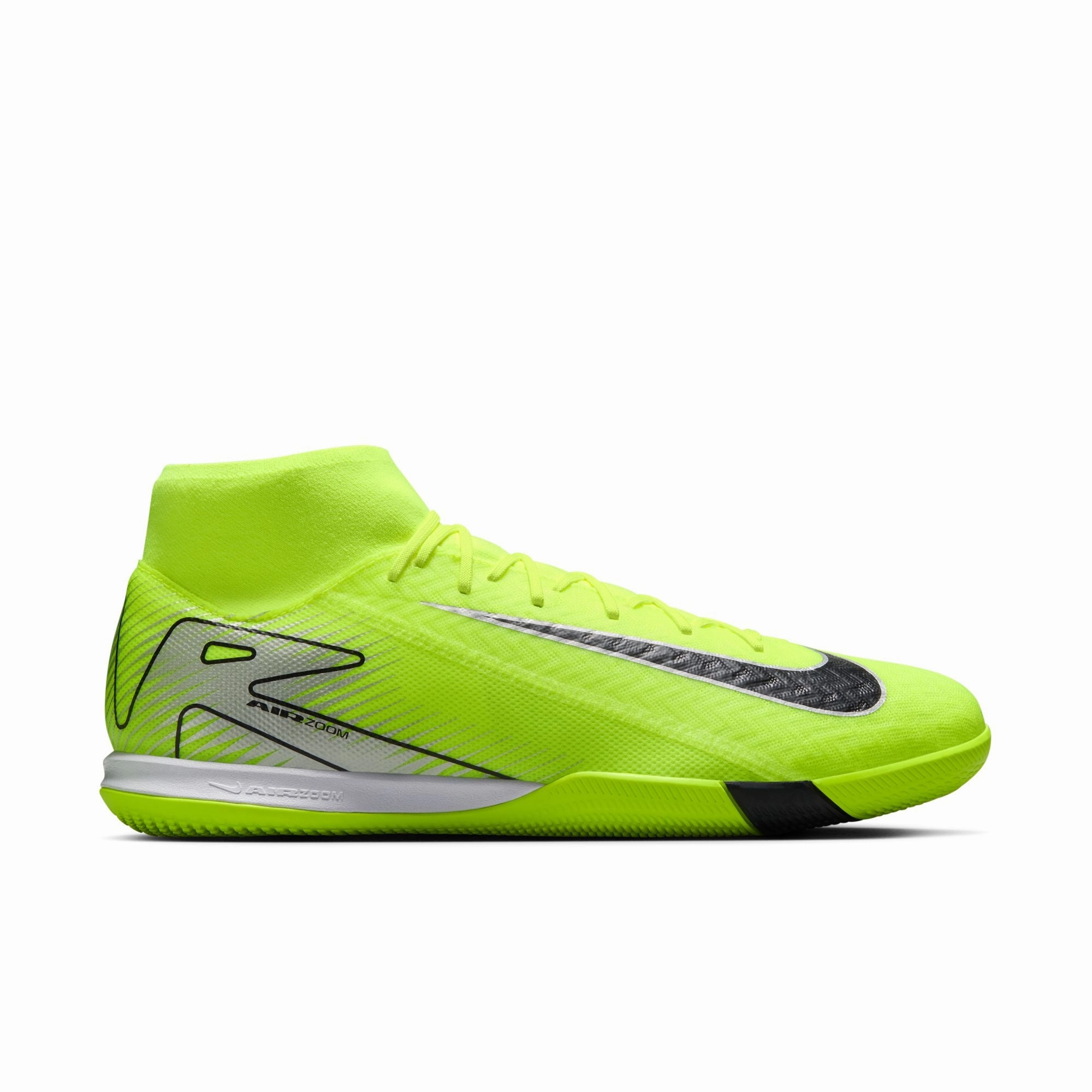 Nike Mercurial Superfly 10 Academy IN Indoor Shoes- Metallic Silver/Black Volt Fast Entry