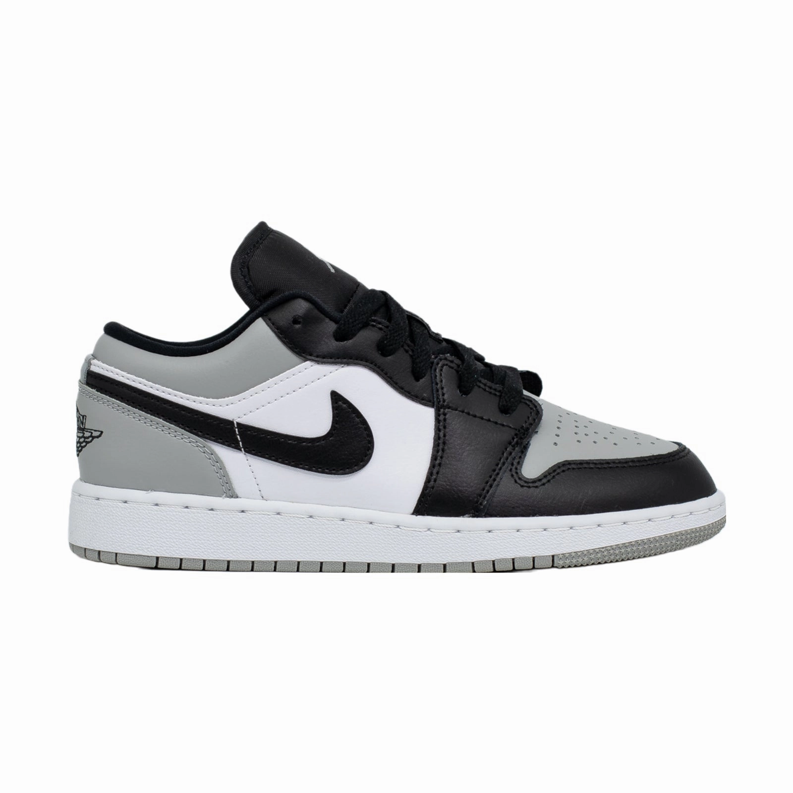white running shoes Air Jordan 1 Low (GS), Light Smoke Grey (2021)