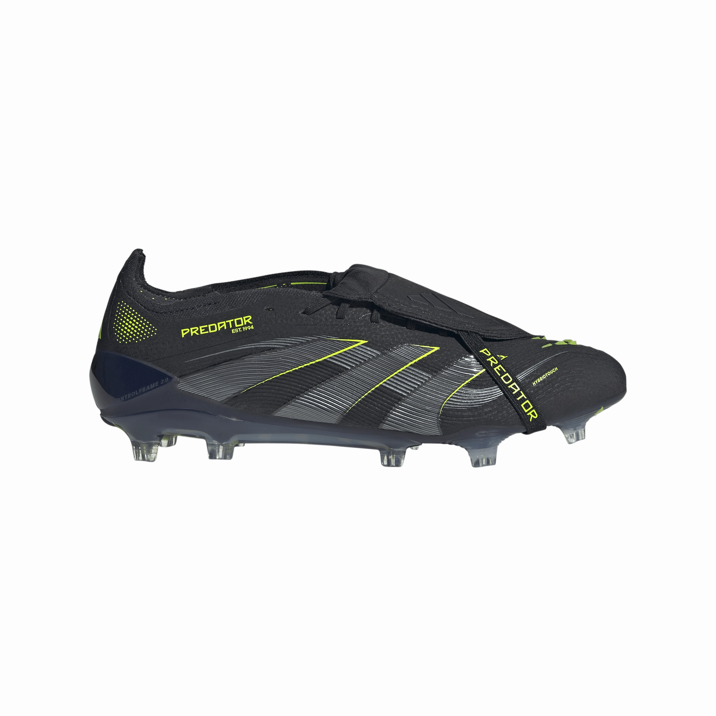 Long Lasting Control Play adidas Predator Elite FT FG Firm Ground -Core Black/Carbon/Lucid Lemon