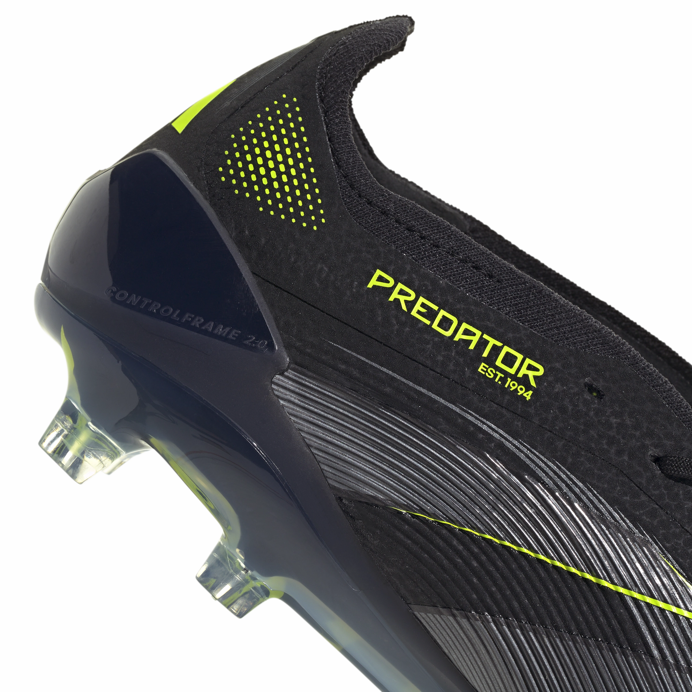 adidas Predator Elite FT FG Firm Ground -Core Black/Carbon/Lucid Lemon High Response