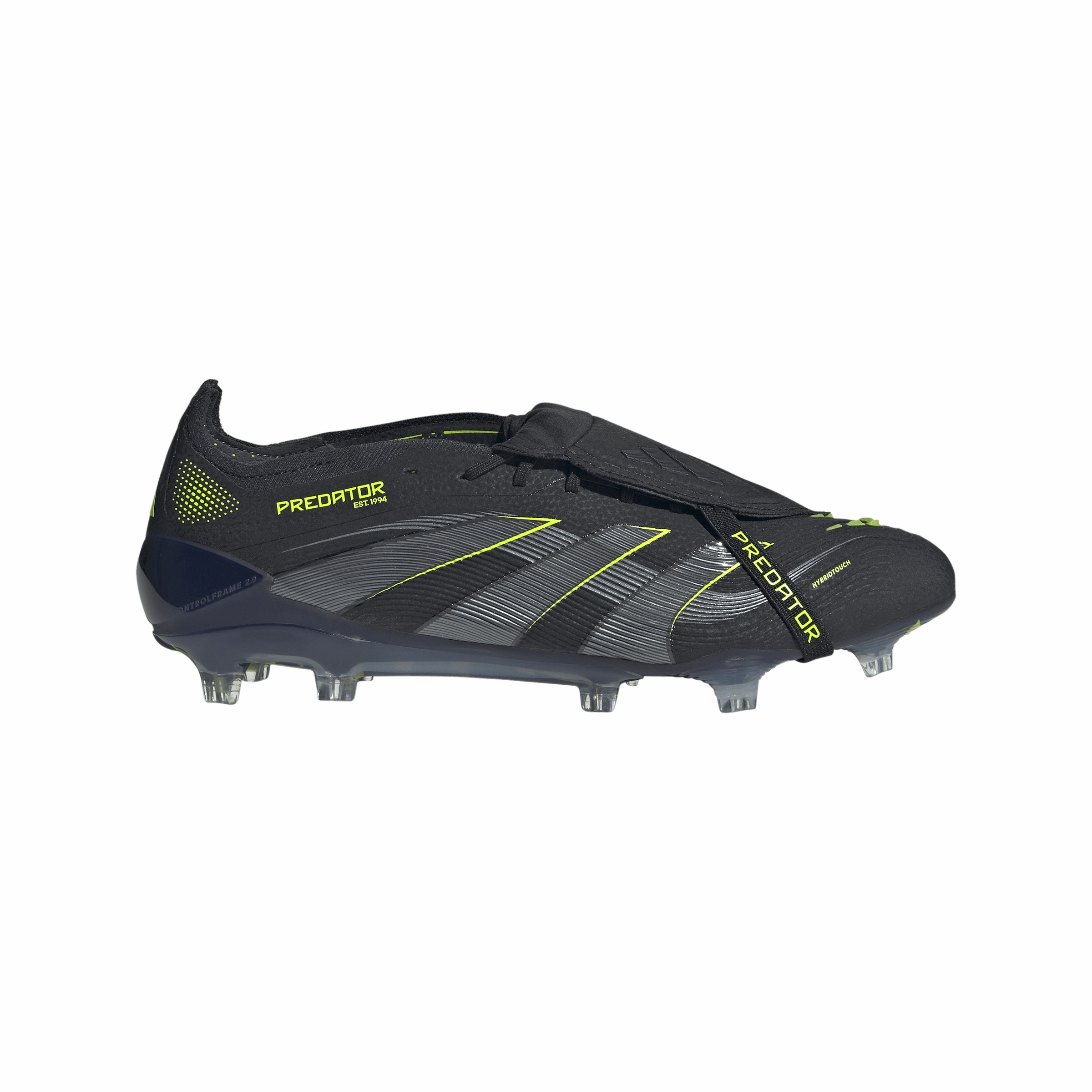 adidas Predator Elite FT FG Firm Ground -Core Black/Carbon/Lucid Lemon Center Control Sharp Focus