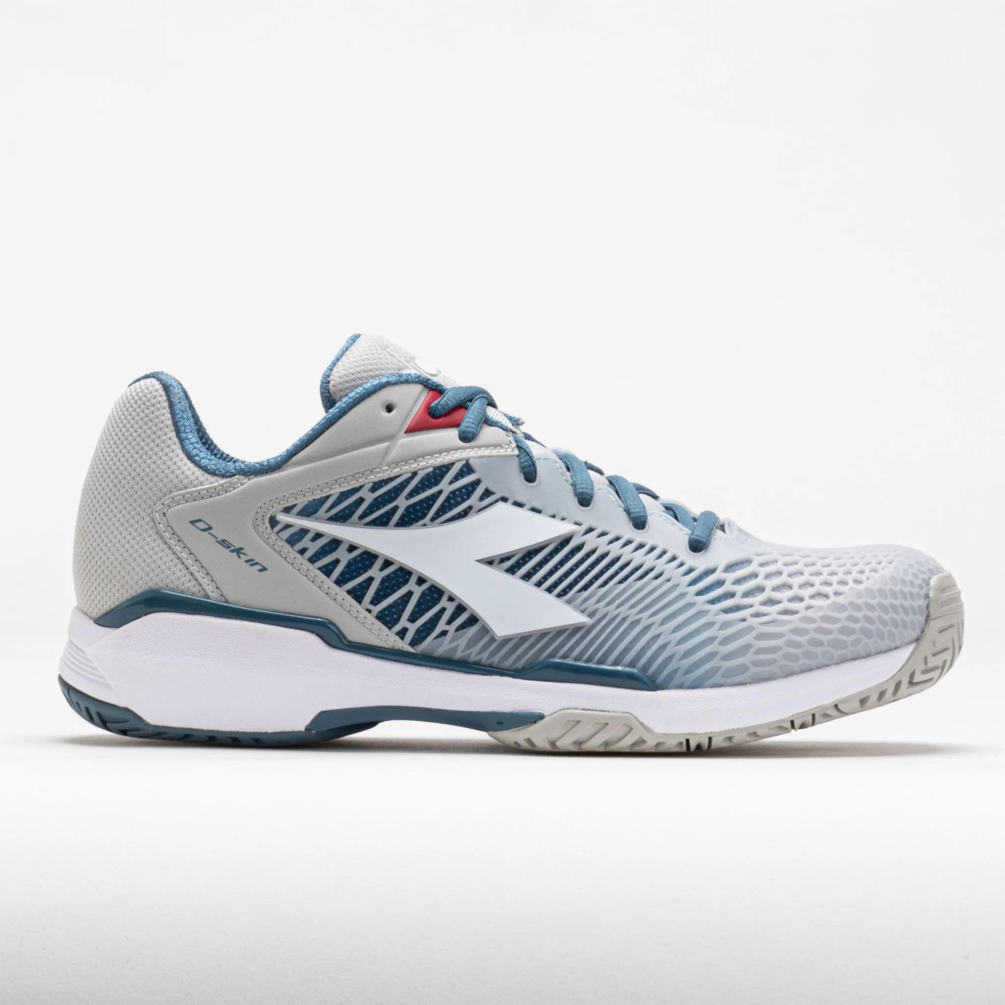 Diadora Speed Competition 7  AG Men's  Silver/Oceanview/White Cushioned Tongue Sweat Control