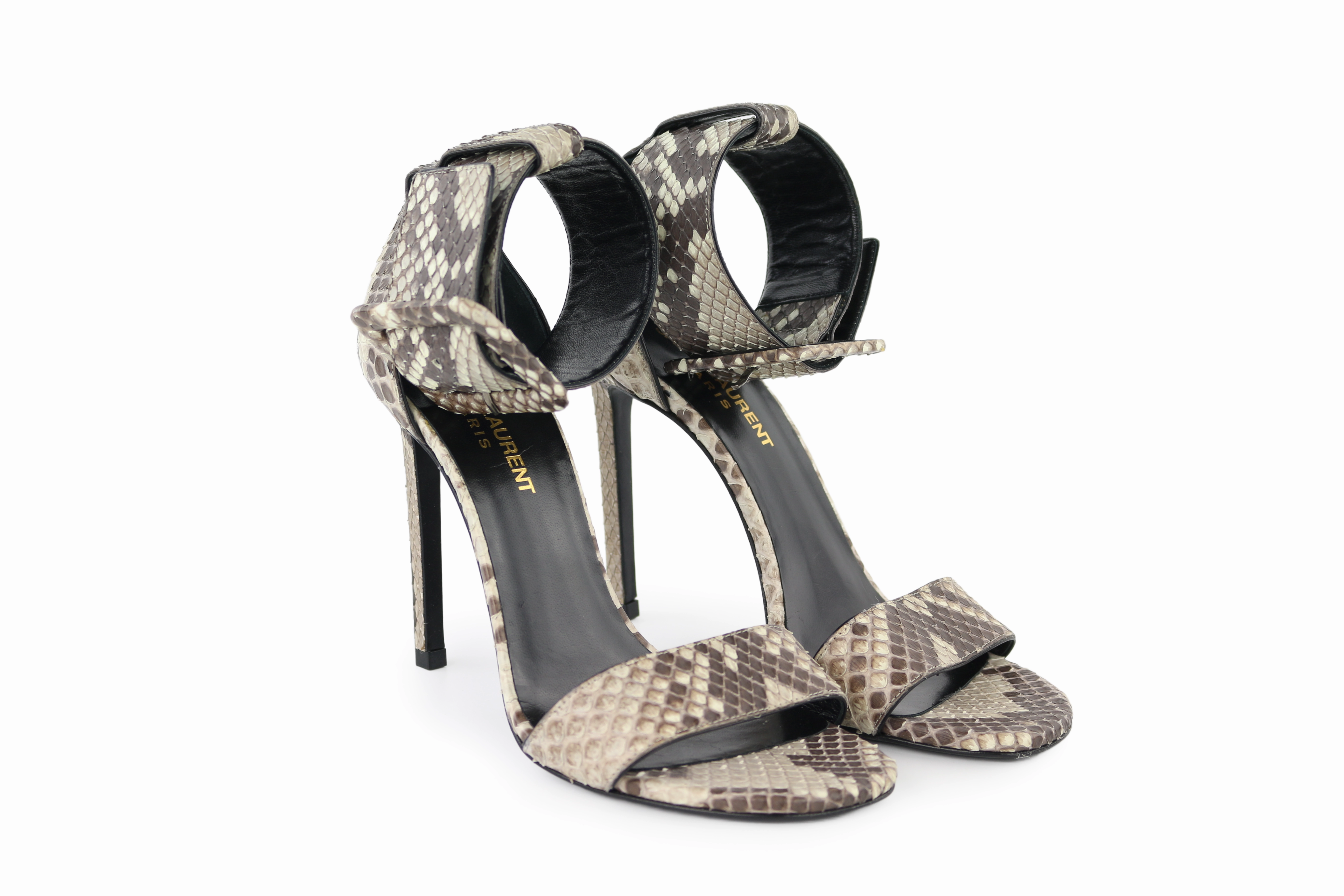 Travel-Ready Shoes Casual Python Stiletto Sandals 36.5