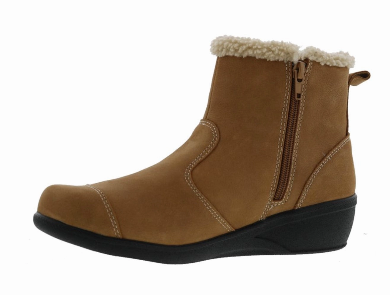 Modern Ease Wind Path Jayla Orthopedic Boots in Tan