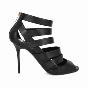 Jimmy Choo 'Duran' Cage Heels - Women's 40 Self Spark
