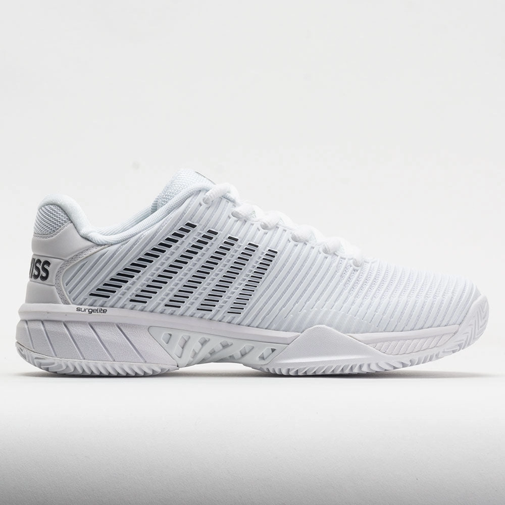 barefoot running simulation Multi Directional Tread K-Swiss Hypercourt Express 2 Clay Women's  White/Black