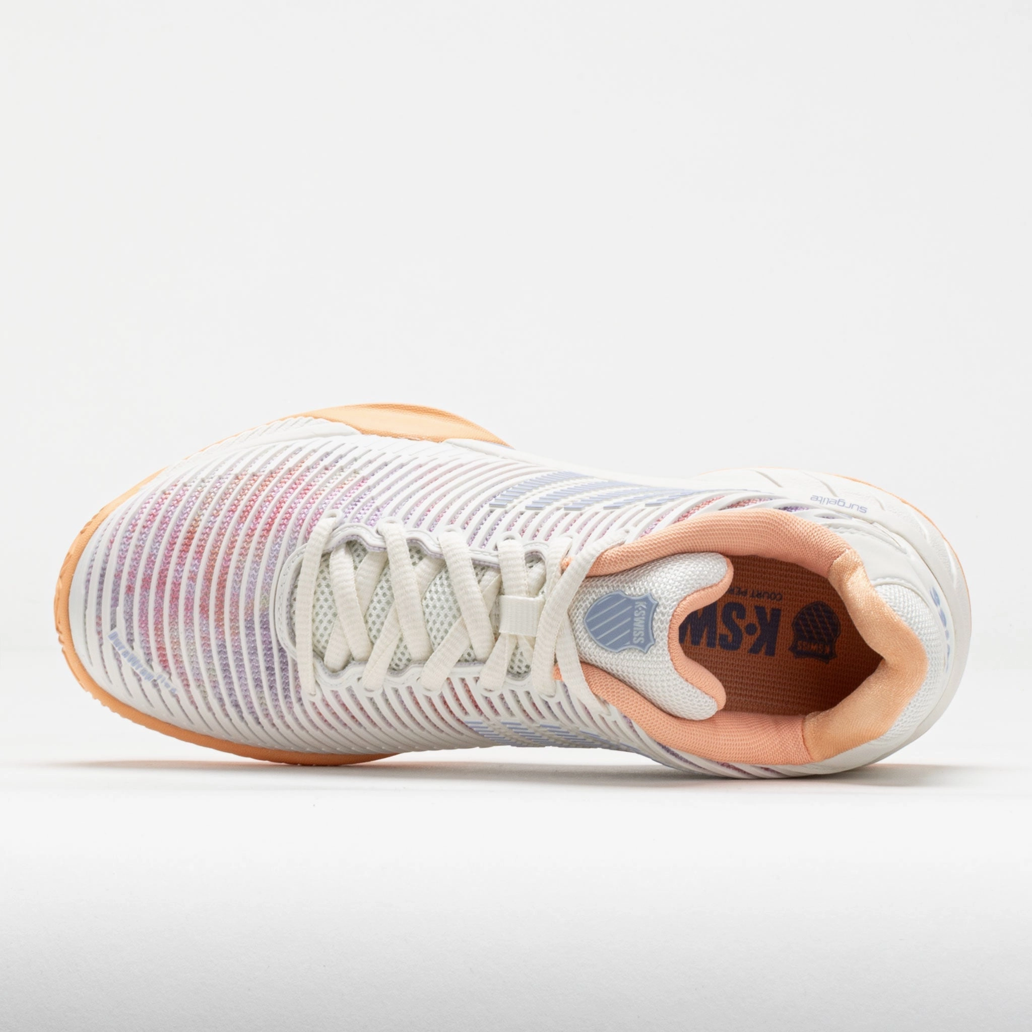 K-Swiss Hypercourt Express 2 Clay Women's  White/Peach Fuzz/Heather special - running titanium - reinforced shoes