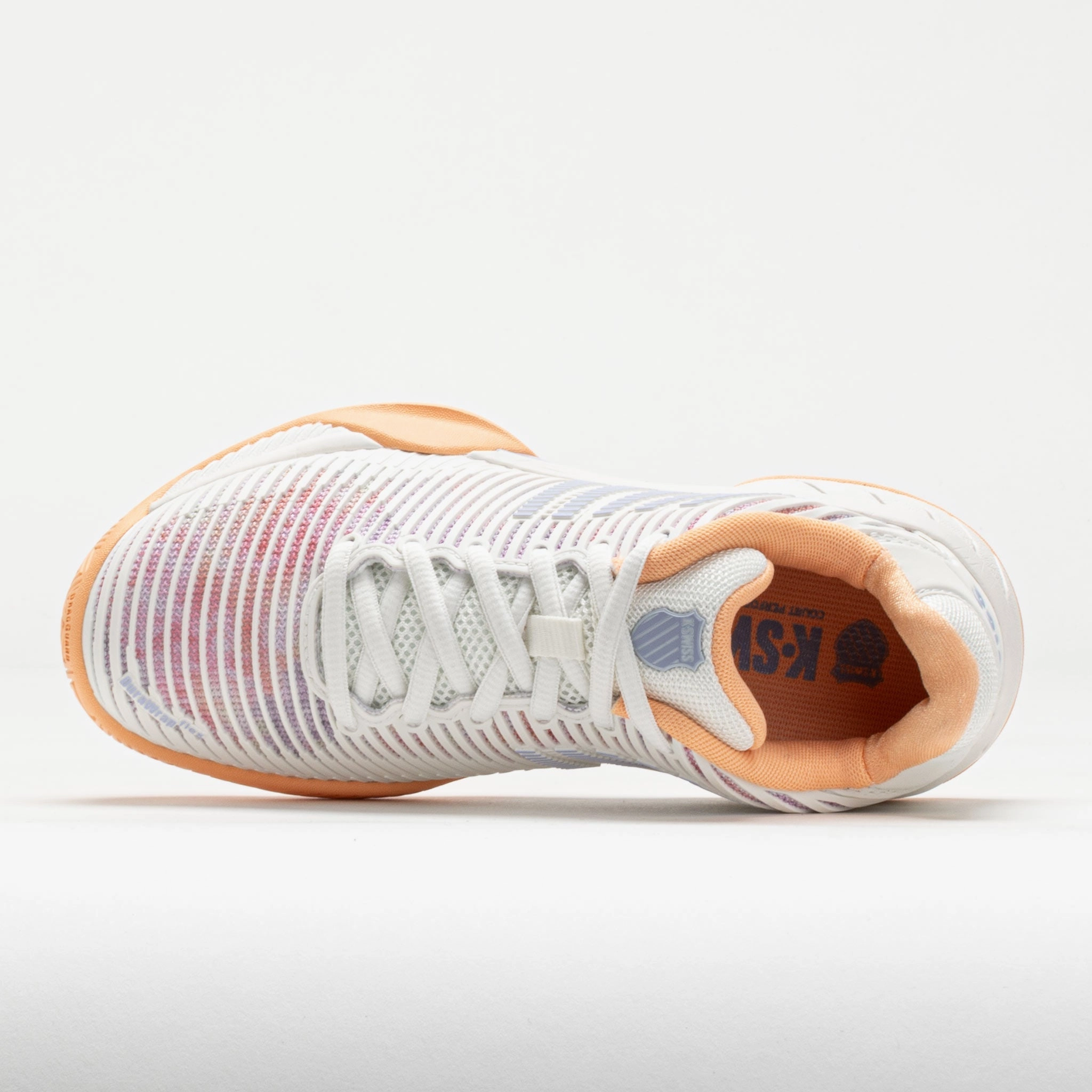 K-Swiss Hypercourt Express 2 Junior  Star White/Peach Fuzz/Heather adjustable - design shoes