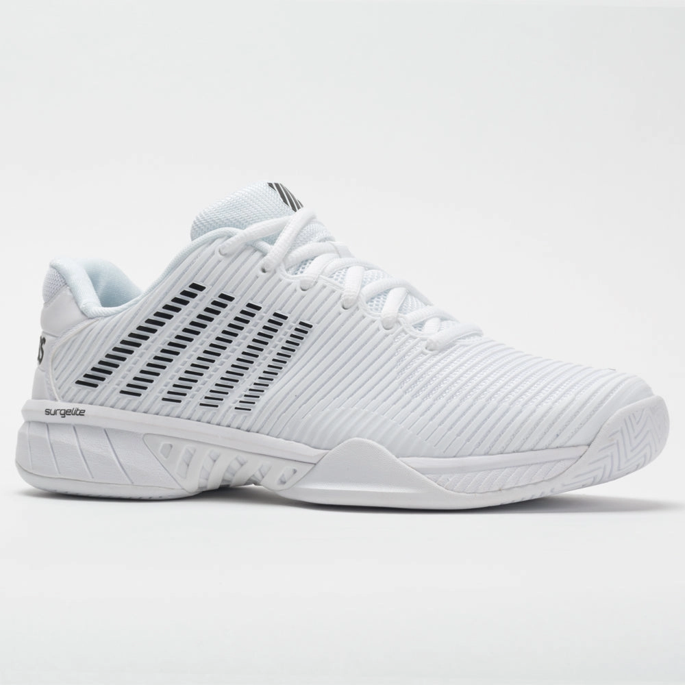 K-Swiss Hypercourt Express 2 Men's  White/Black running for a way to stay free