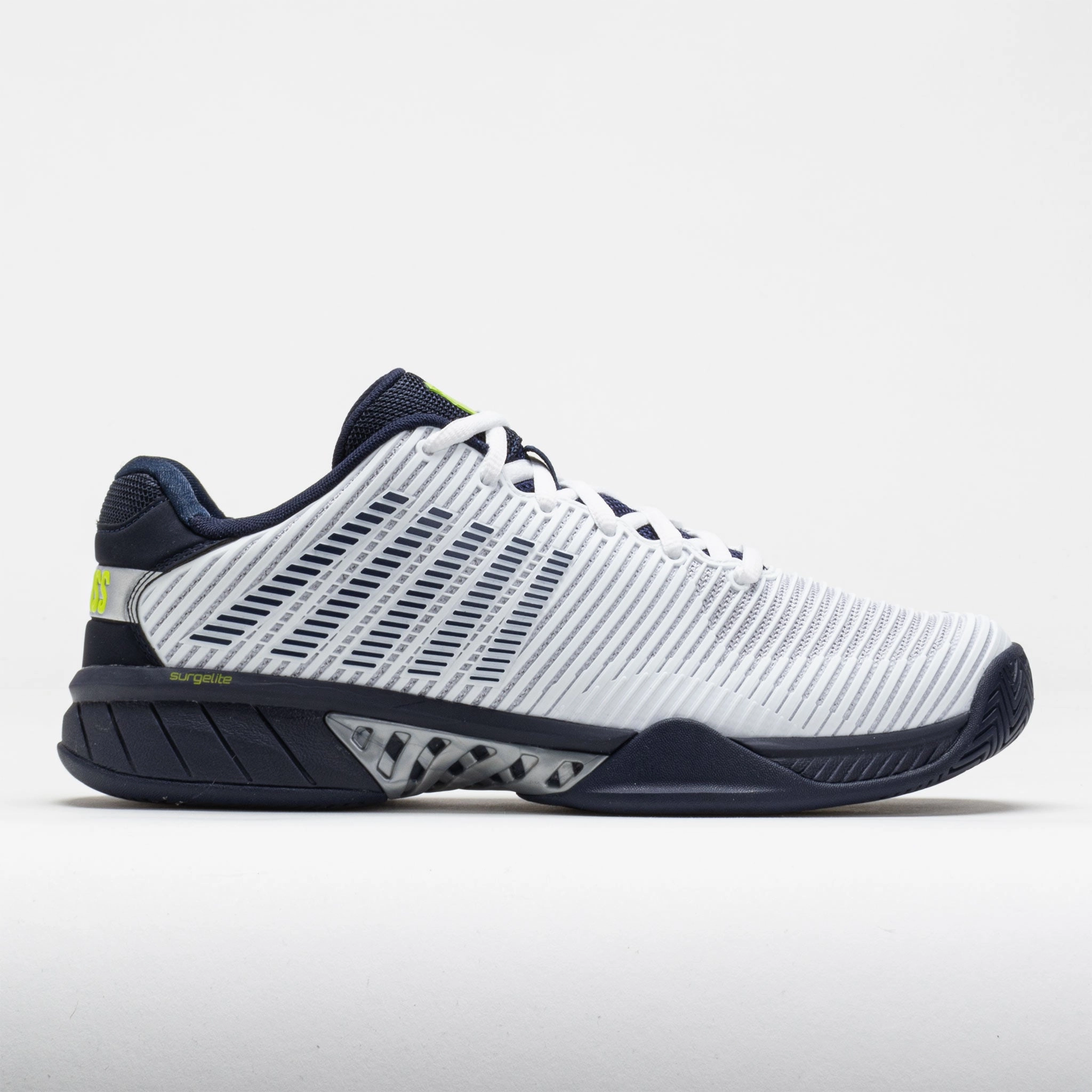 K-Swiss Hypercourt Express 2 Men's  White/Peacoat/Silver Comfortable Step Breathable - lining