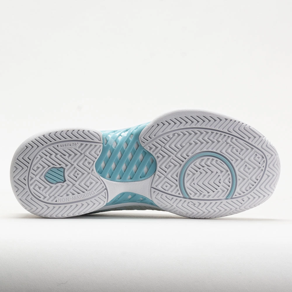 knee - high running wear Comfortable Insole K-Swiss Hypercourt Express 2 Women's  Vaporous Gray/White/Blue Glow