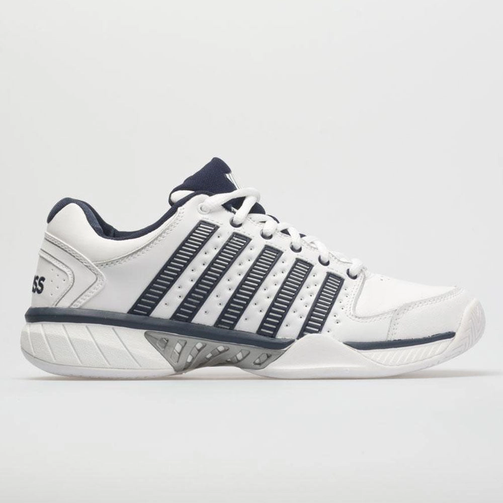 K-Swiss Hypercourt Express Leather Men's  White/Navy/Silver movie - themed running wear