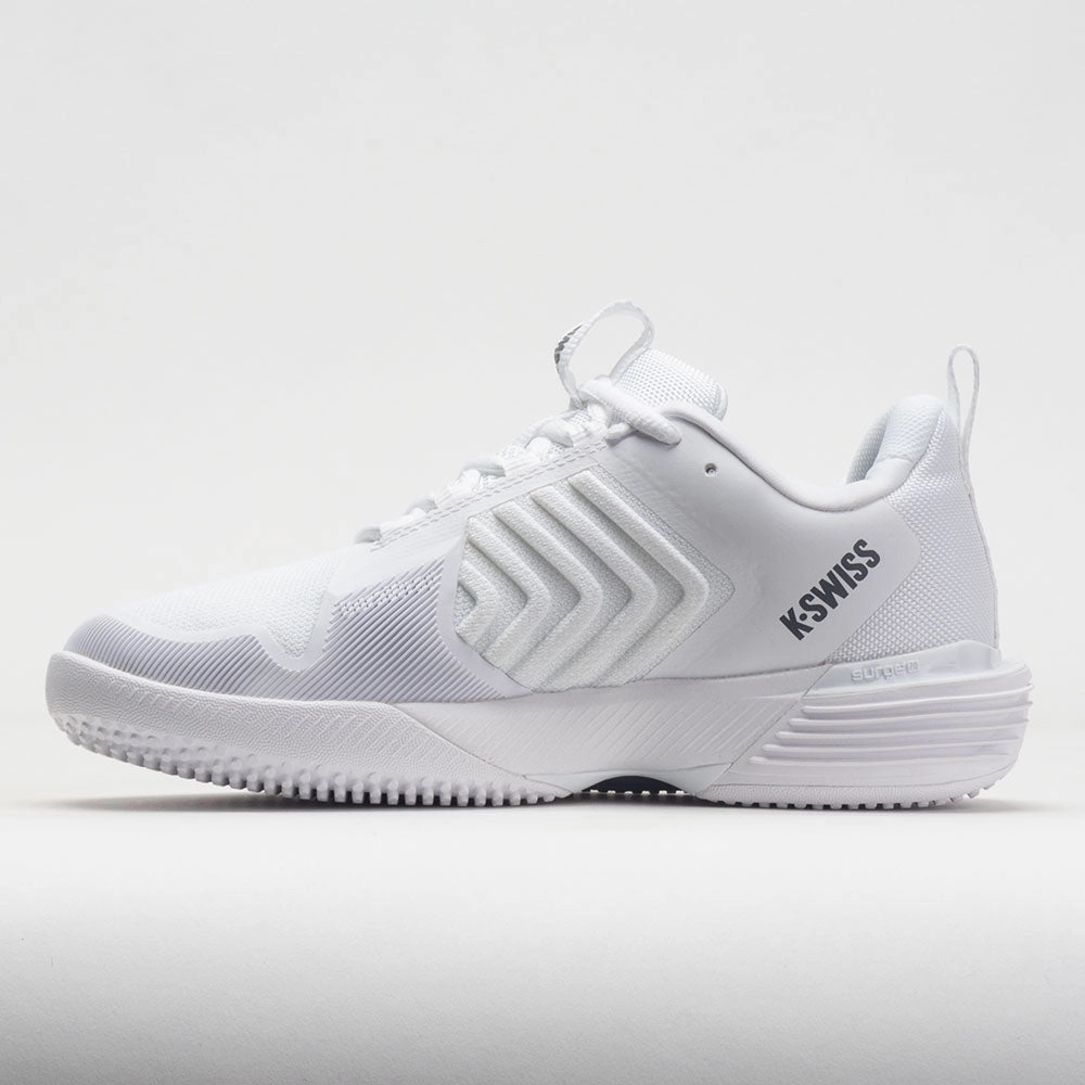 K-Swiss Ultrashot 3 Grass Women's  White/Steel Gray Suitable for all running distances arch - supported shoes