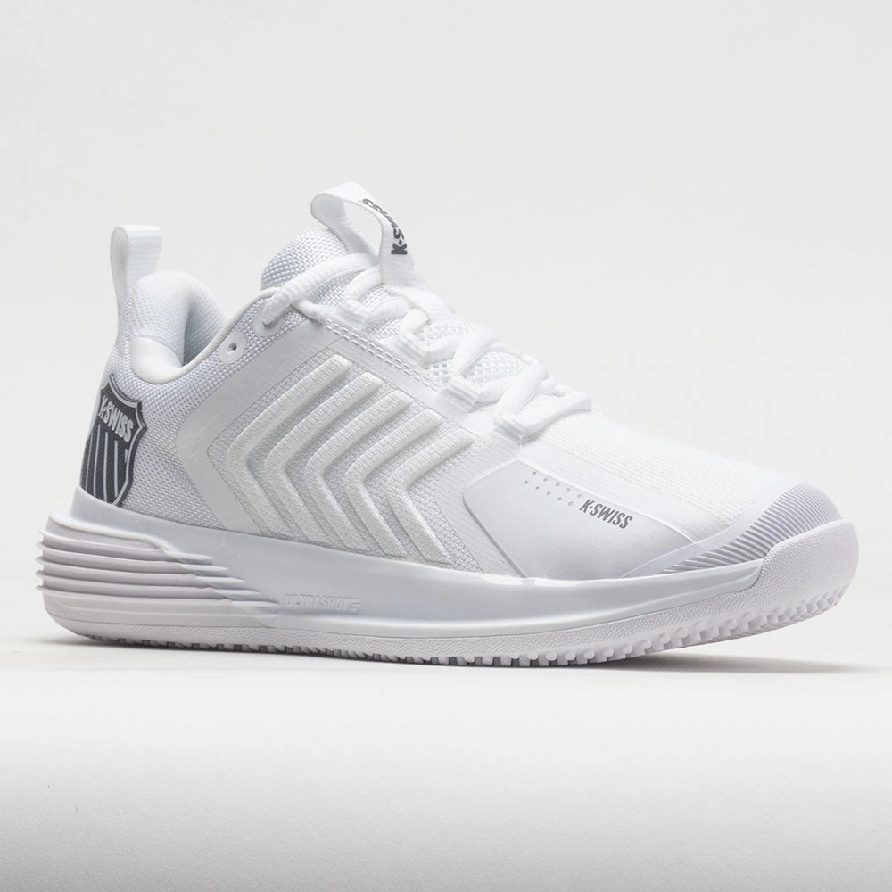 K-Swiss Ultrashot 3 Grass Women's  White/Steel Gray medial - support shoes