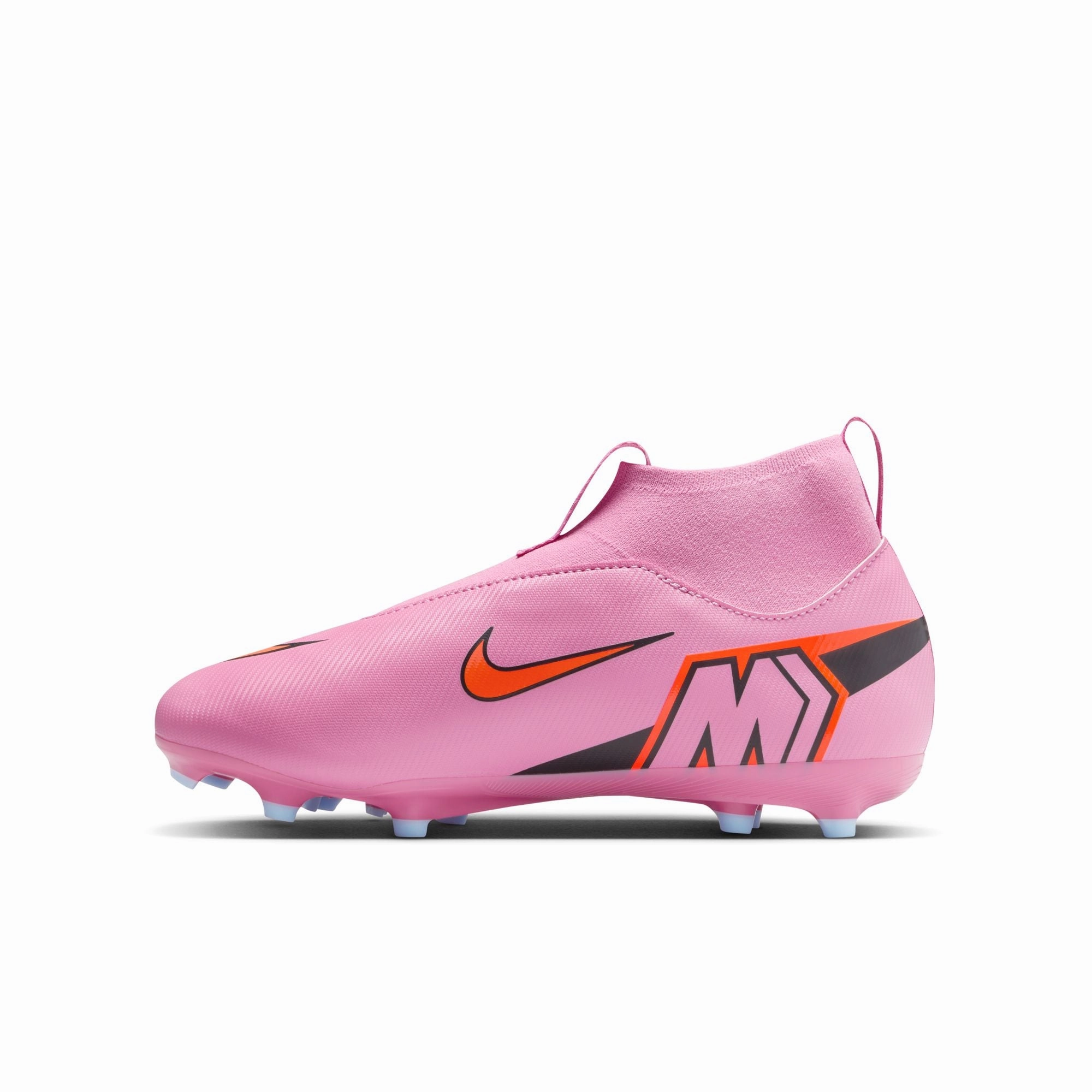 Natural Turf Soft Touch Nike Junior Superfly 10 Academy FG/MG Firm Ground/Multi Ground Soccer Cleats -Magic Flamingo/Black-Total Crimson