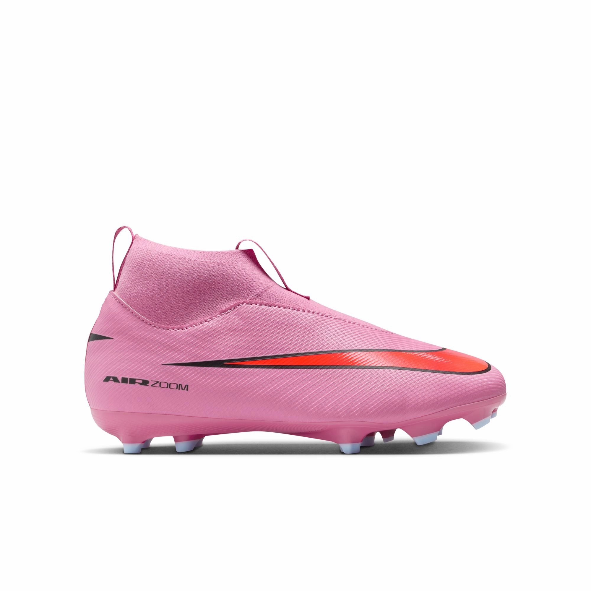 Street Game Nike Junior Superfly 10 Academy FG/MG Firm Ground/Multi Ground Soccer Cleats -Magic Flamingo/Black-Total Crimson
