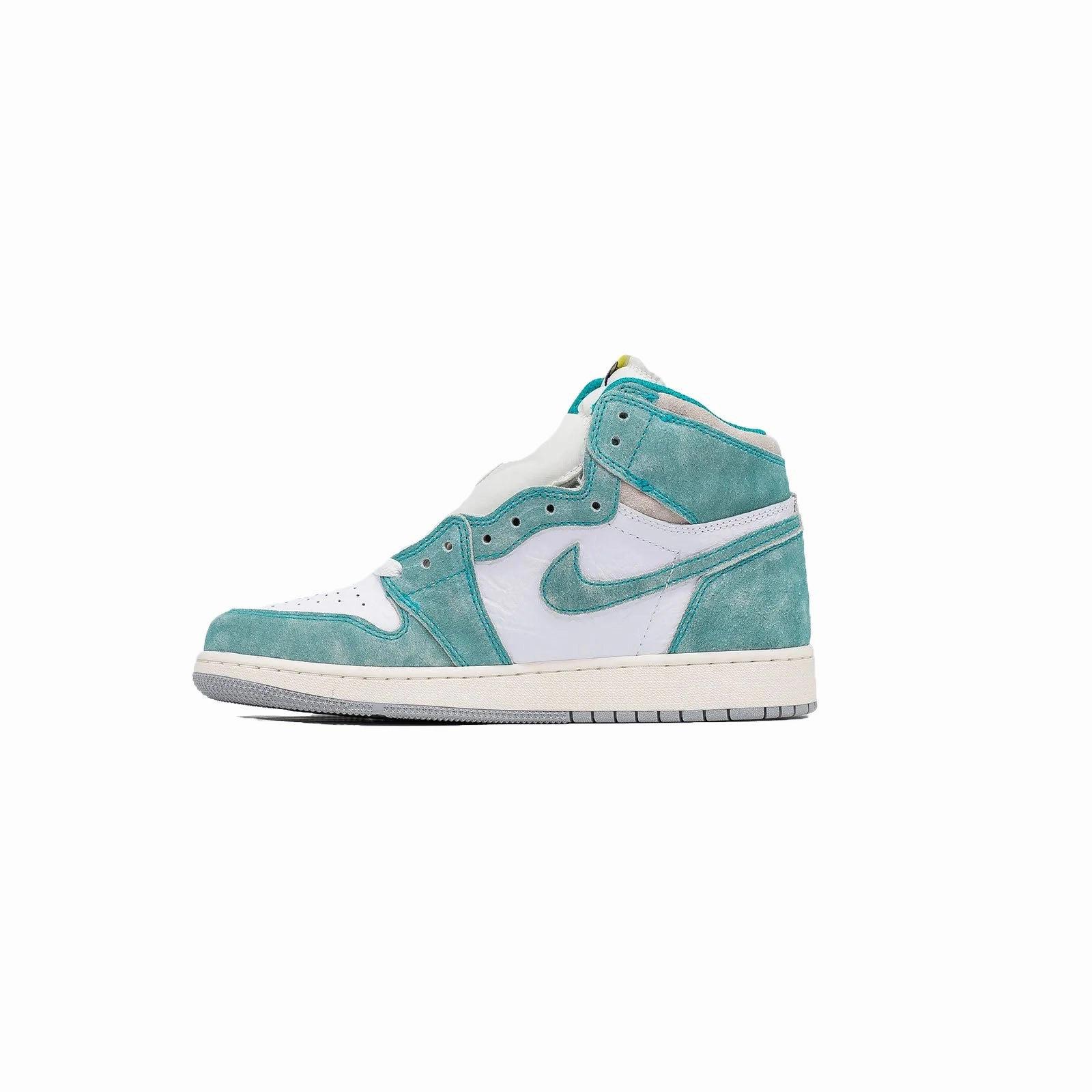Air Jordan 1 High (GS), Turbo Green synthetic - leather - upper shoes Midfoot Stability