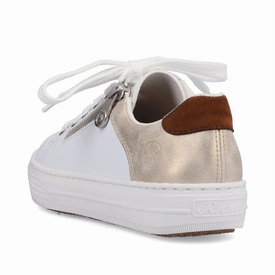 L59A1-81 White/Shell Multi Lace/Side Zip Pure Comfort