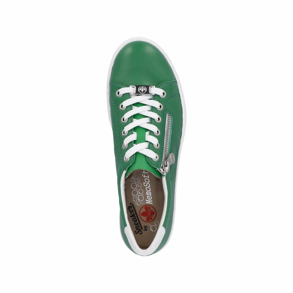 Grippy Outsole Street Cool L59L1-52 Green Lace/Side Zip