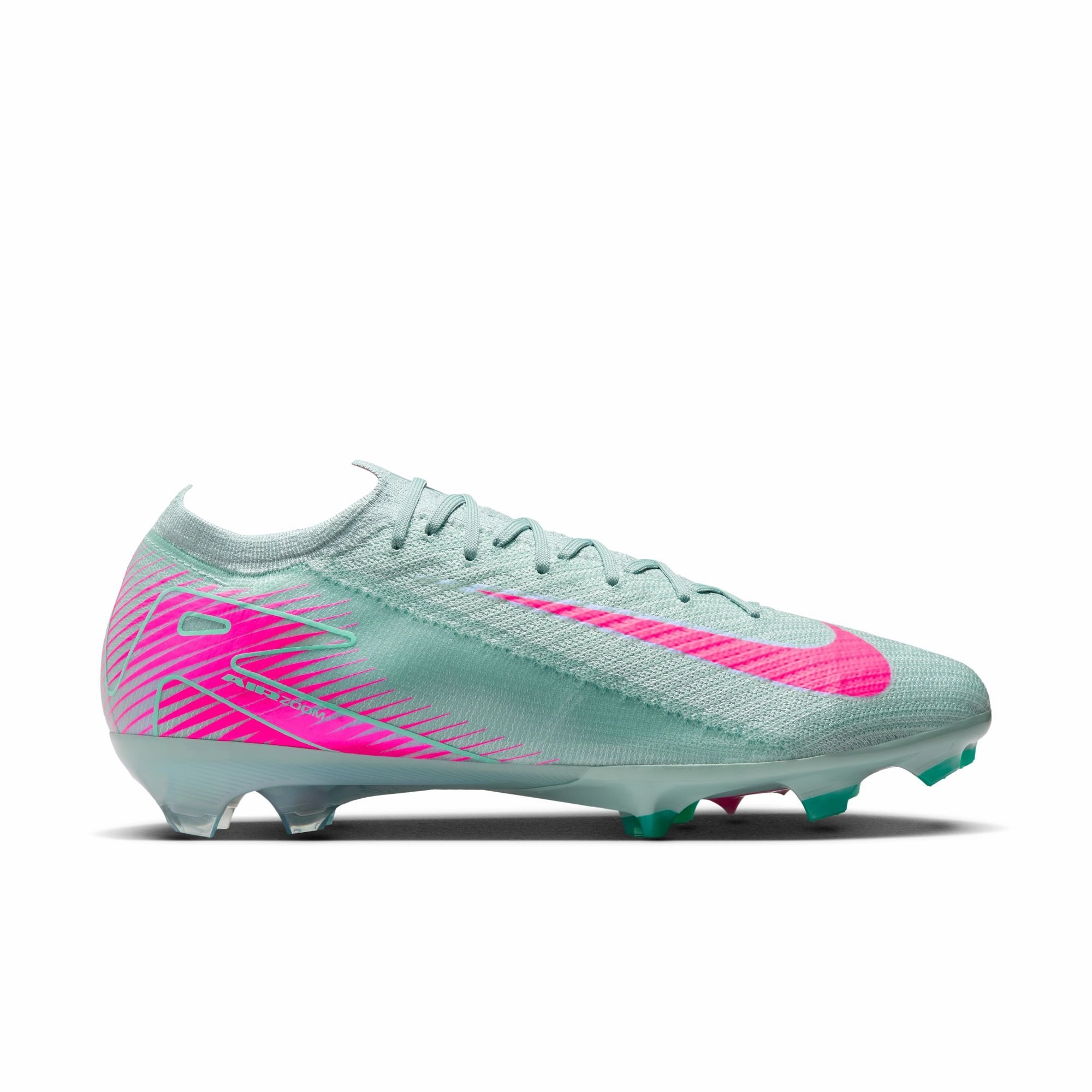 Nike Zoom Mercurial Vapor 16 Elite FG Soccer Cleats - Ocean Cube/ Pink Blast sprint speed Soft Upper