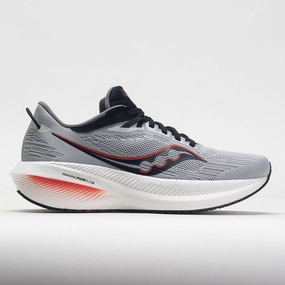 triathlon running wear Vintage shoes Saucony Triumph 21 Men's  Concrete/Black