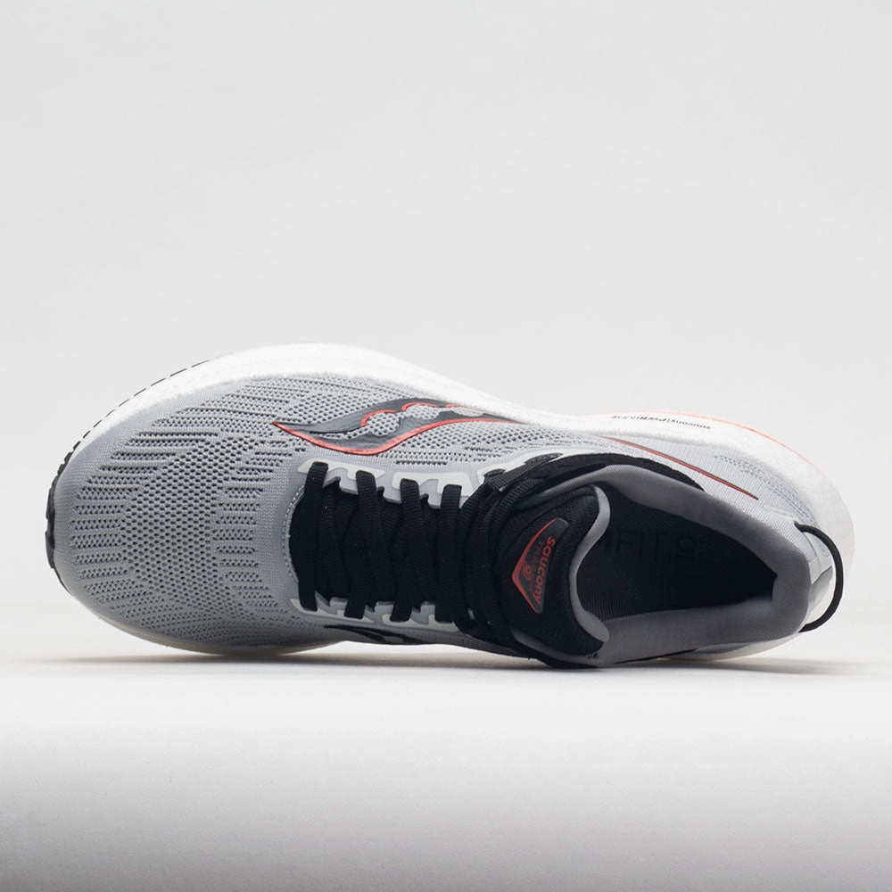 Saucony Triumph 21 Men's  Concrete/Black Casual Shoes running - goal