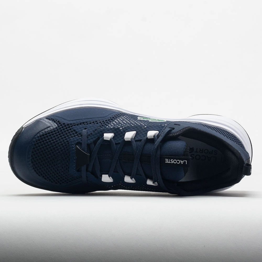 Lacoste AG-LT Men's  Navy/White running in a tram station area shoes running in relay races shoes