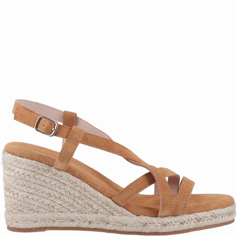 Hush Puppies Jenny Espadrille Wedge Sandal Comfort Guarantee Everyday Footwear