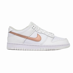 Grip Enhancing Pattern Nike Dunk Low (GS), White Metallic Red Bronze