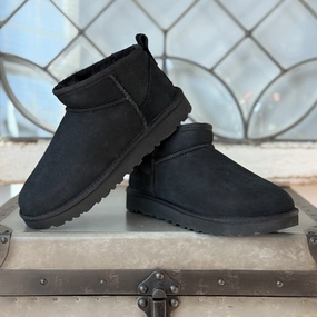 All Daystyle Light Beam UGG Classic Ultra Mini Boot Black Women's