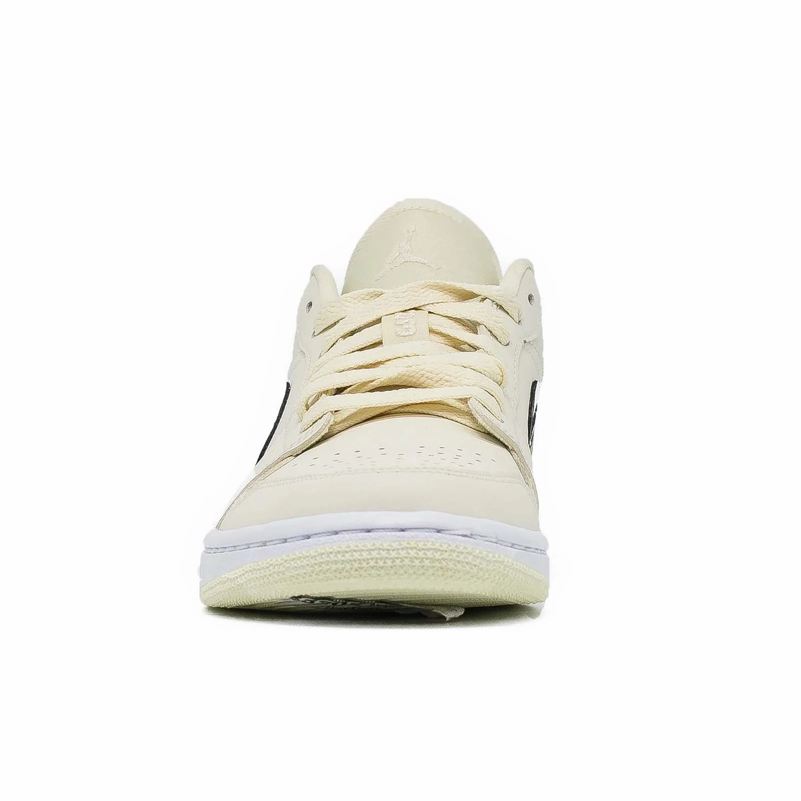 Women's Air Jordan 1 Low, Coconut Milk hook - and - loop - trimmed - design shoes Long Wear Comfort