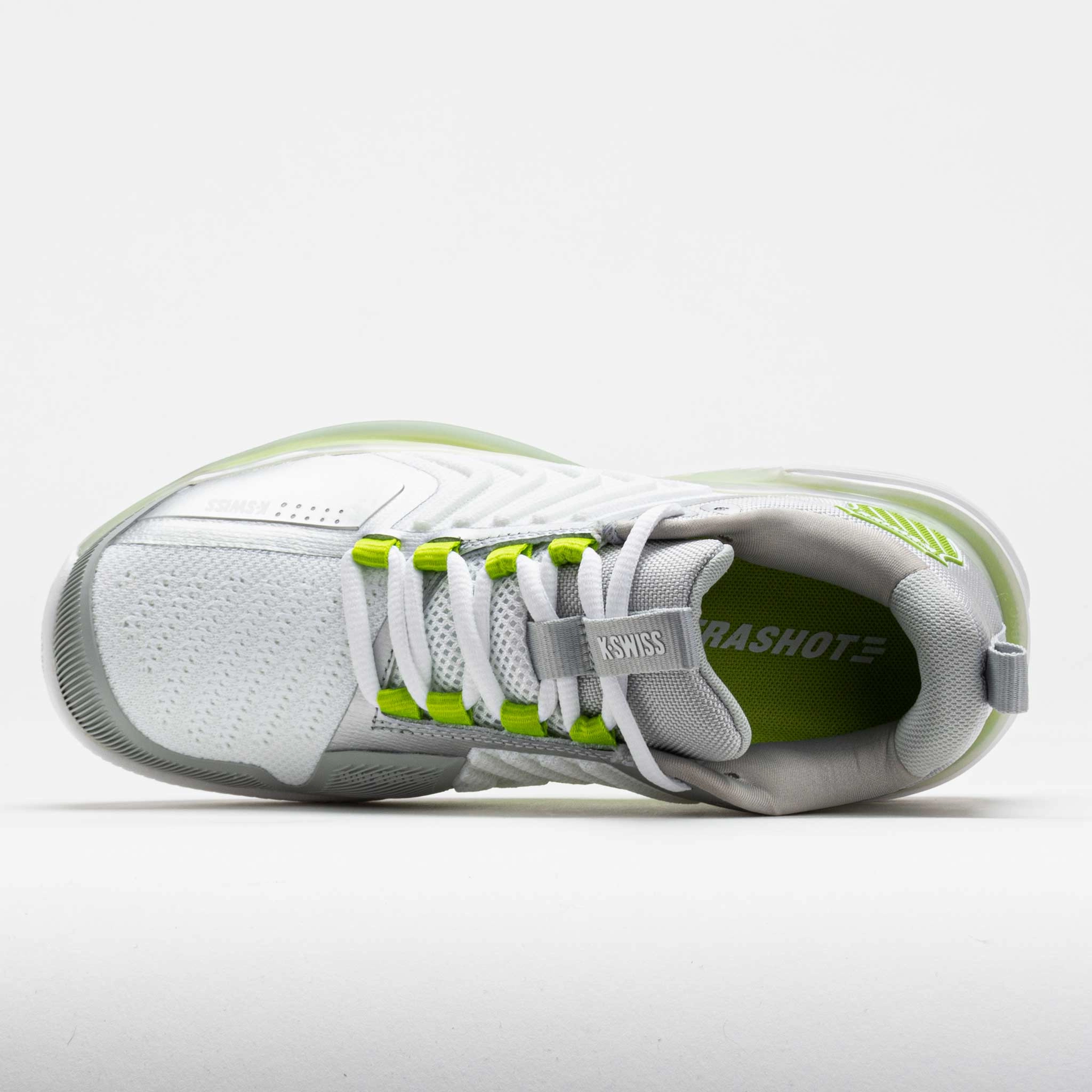 K-Swiss Ultrashot 3 Clay Women's  White/Gray Violet/Lime Green recovery - promoting shoes