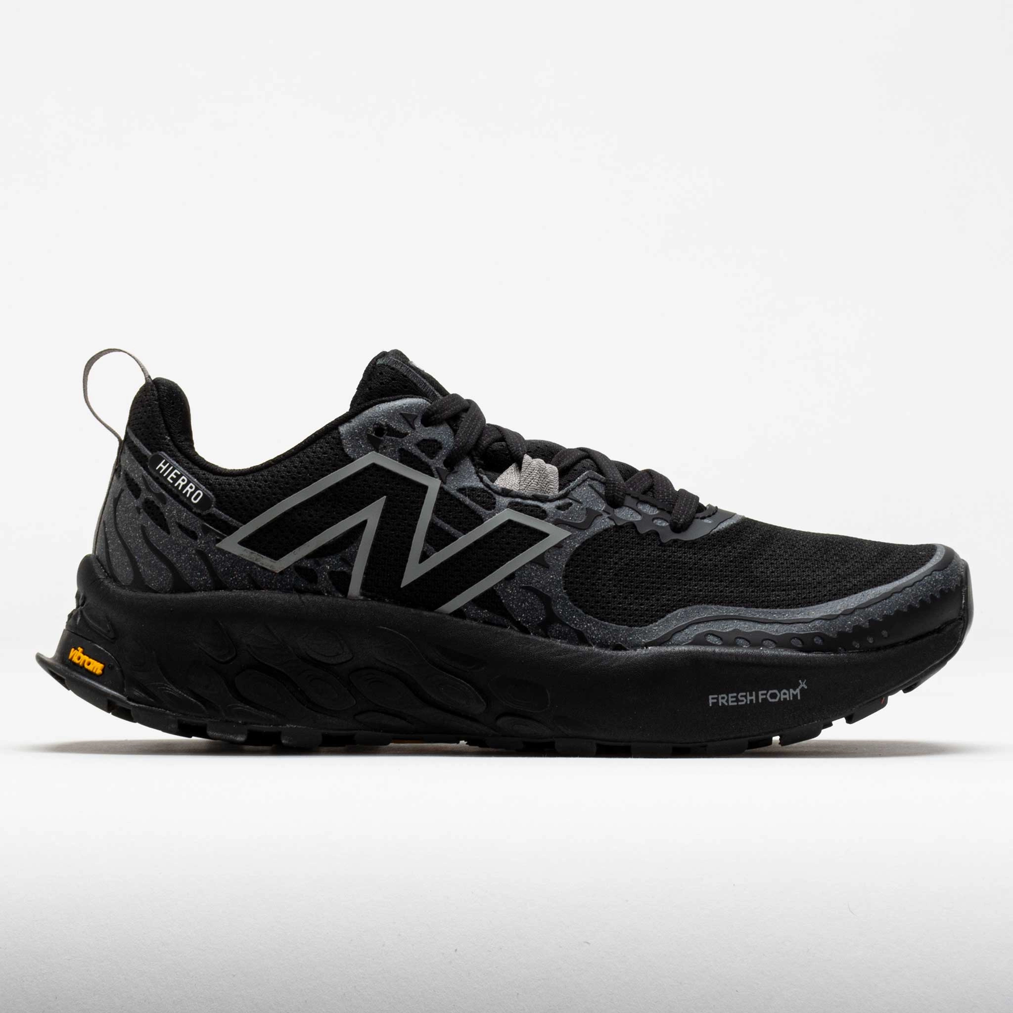 running in school tracks shoes flat - surface running shoes New Balance Fresh Foam X Hierro v8 Men's  Black/Shadow Grey/Black