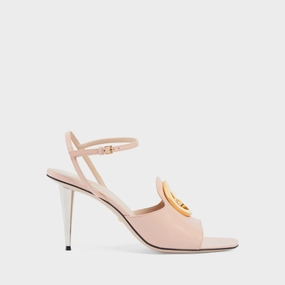 Comfort Cushion Chic Style Light Pink Blondie Heeled Sandal Designer Slides & Sandals for Women