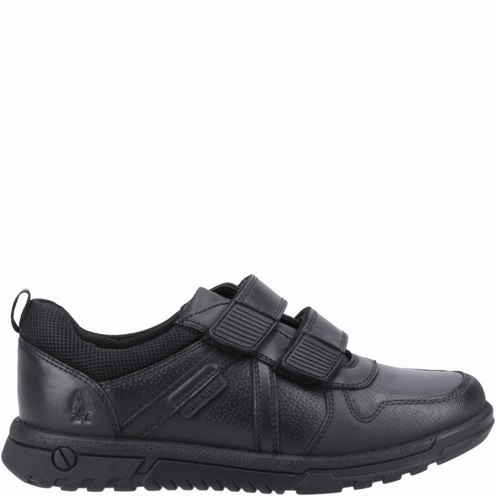 Block Jog Long Stroll Hush Puppies Spencer Junior School Shoes