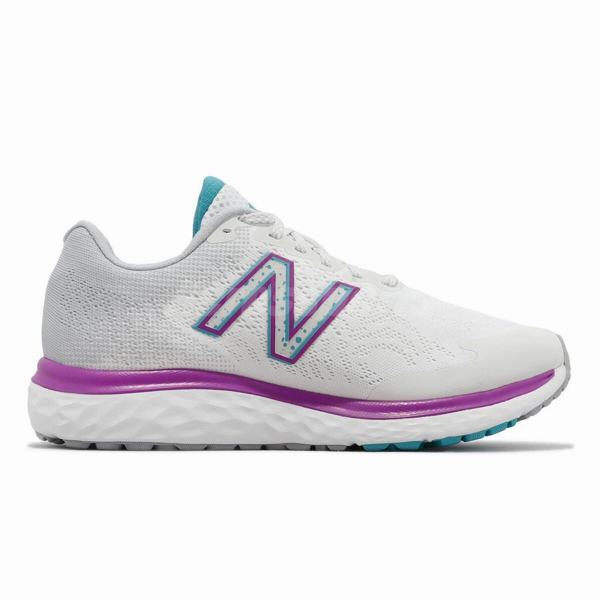 Women's 680v7 White/Fuchsia Leather Cool