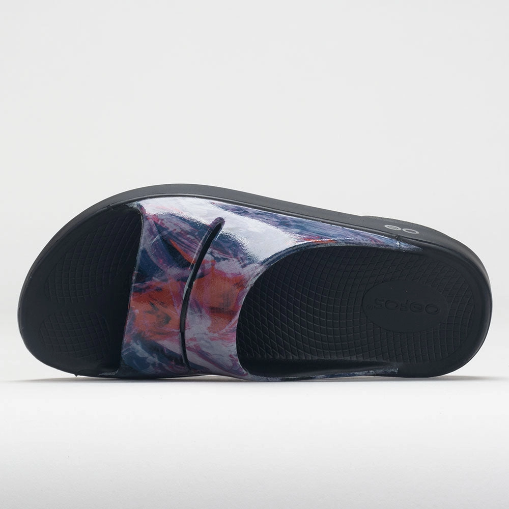 OOFOS OOahh Limited Women's  Black/Canyon Sunlight toe spring slow - paced - runner