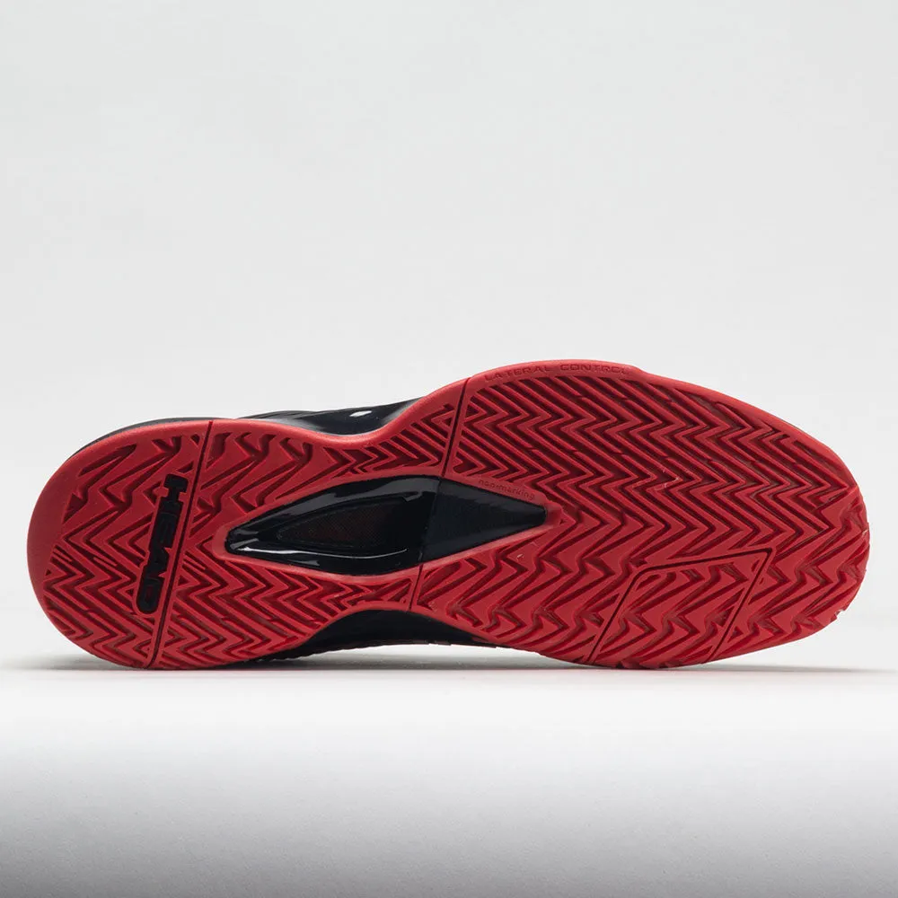 HEAD Revolt Pro 4.0 Pickleball Men's  Black/Red elastic lacing shoes fun runs